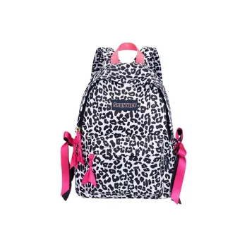 SHUNYIDE Nylon Backpack Medium Size Women's Black White