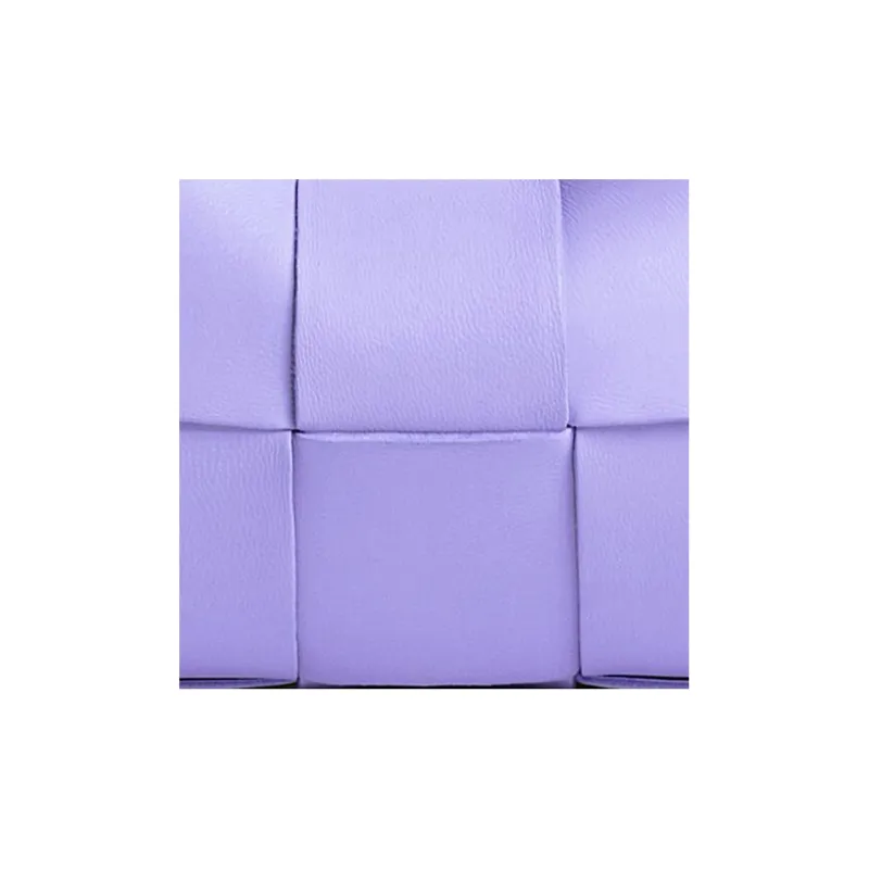 Bottega Veneta Brick Casstte Sheepskin Waffle Bag, Shoulder Bag, Handbag Trumpets Women's Crystal Purple-3