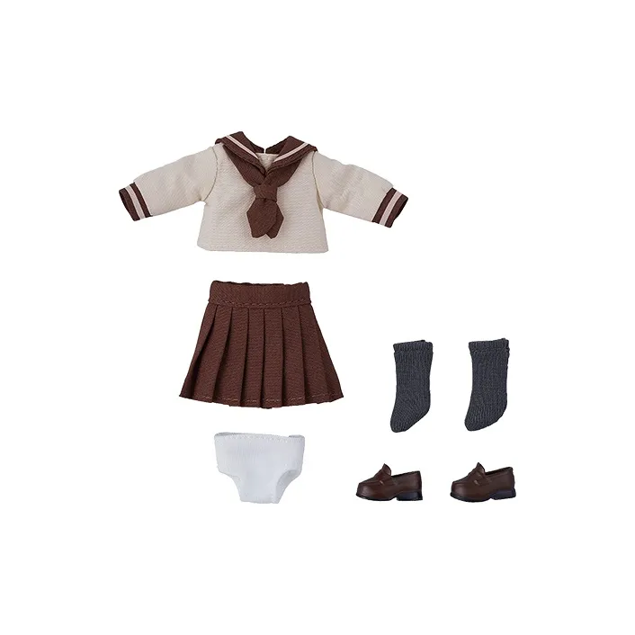 GSC Nendoroid Doll Sailor Suit Long Sleeved Western Clothing Set Marine Blue & Beige Model Accessories-1