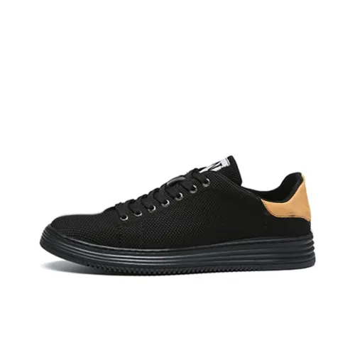 YEDANI Low-Top Canvas Shoes 3cm Men's Black
