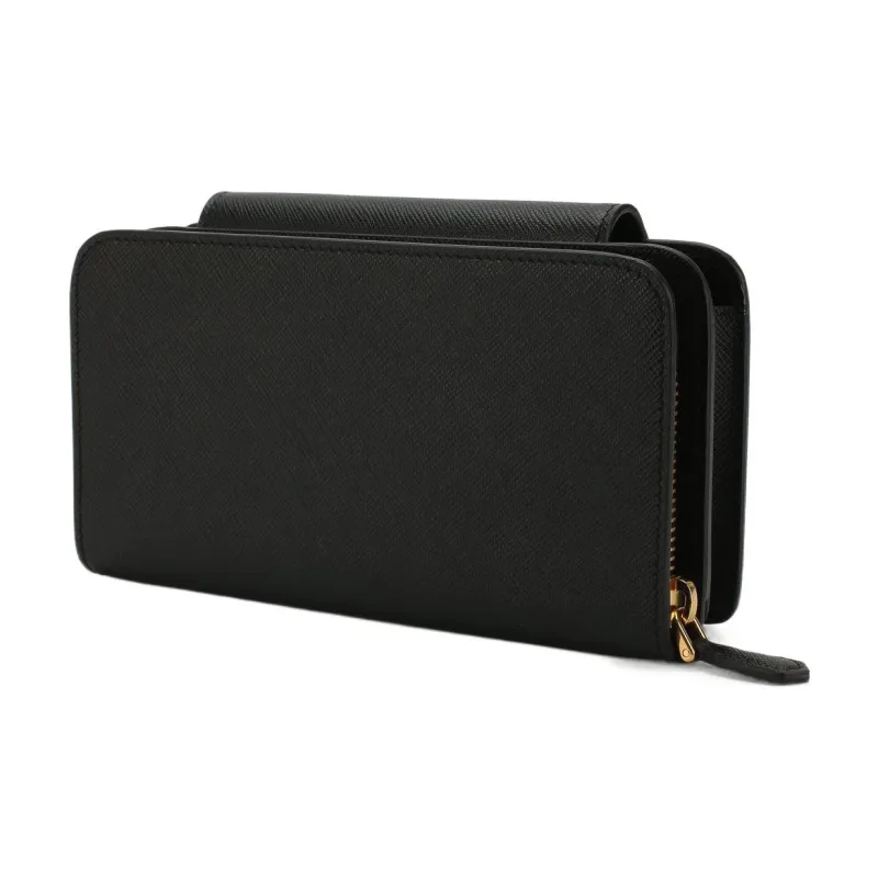 PRADA Saffiano Leather One Shoulder Crossbody Cell Phone Pouch Women's Black-2