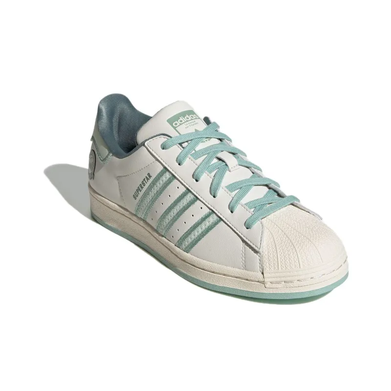 Adidas Superstar Originals Chalk White Green Women's-2