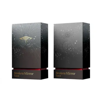 WohStudios Broken Mirror Tarot V Laser Edition By Kuroda Black Core Paper, Fifth Edition, Tarot Board Games