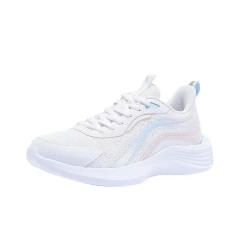 QIAODAN Cushioning Breathable Lightweight Low Top Running Shoes Women's Jordan White Cloud Pink-2