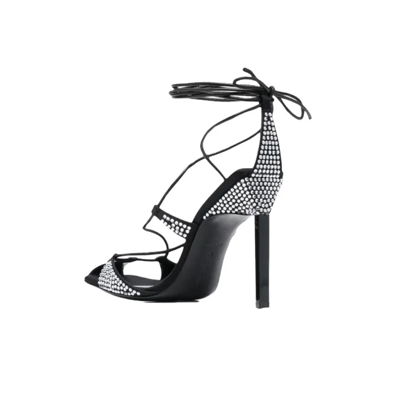 The Attico Adele 105mm Crystal embellished Sandals Women's-3