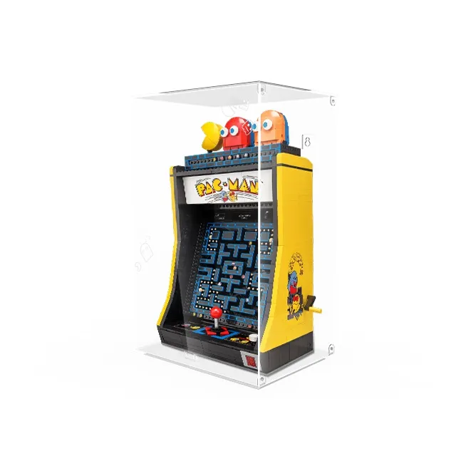 LIGHT YOUR BRICKS LeiYiBai Compatibility Building Block 10323 Pac-Man Arcade Game Display Case Model Accessories-4