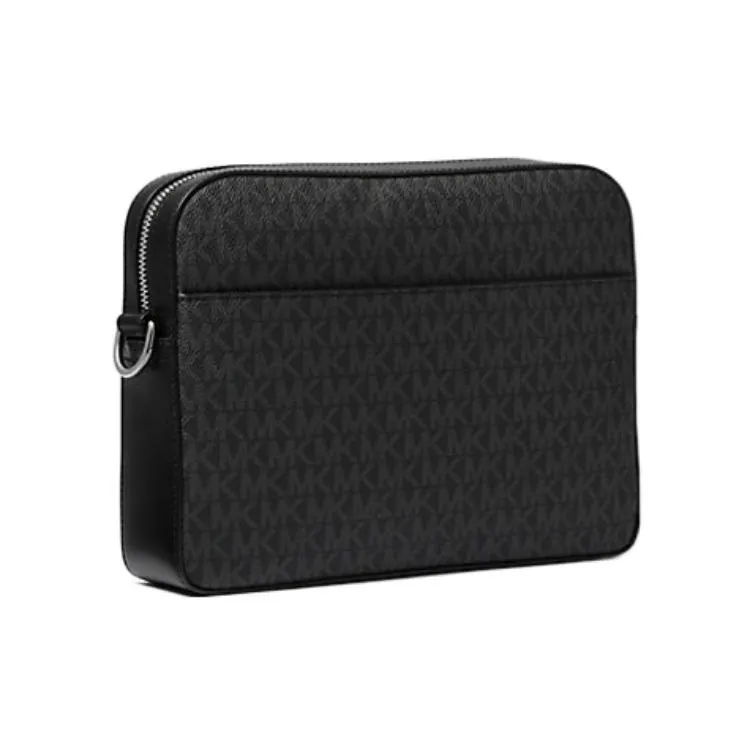 MICHAEL KORS Hudson Canvas Bag, Camera Bag, Shoulder Bag, Crossbody Bag Men's Black-4