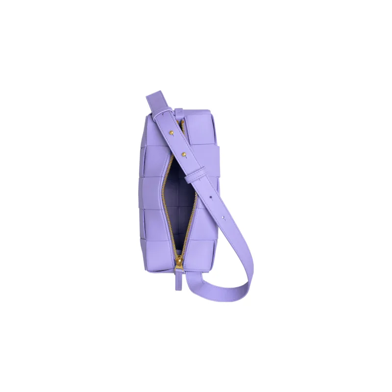 Bottega Veneta Brick Casstte Sheepskin Waffle Bag, Shoulder Bag, Handbag Trumpets Women's Crystal Purple-2