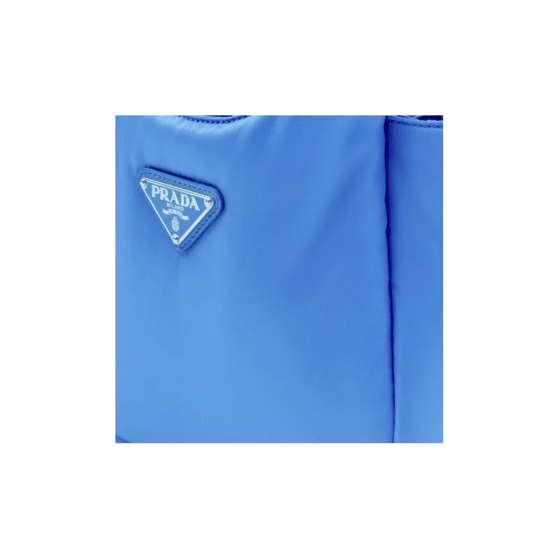 PRADA Re-Nylon Fabric Tote Bag Shopping Bag Handbag Mini Women's Light Purple Light Blue-3