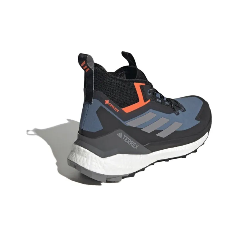 Adidas Terrex Free Hiker Gore Tex 2.0 Wonder Steel Grey Impact Orange-2