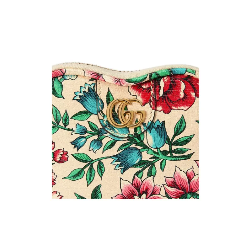 GUCCI Ophidia Leather Key Pouch Women's Multicolor-6
