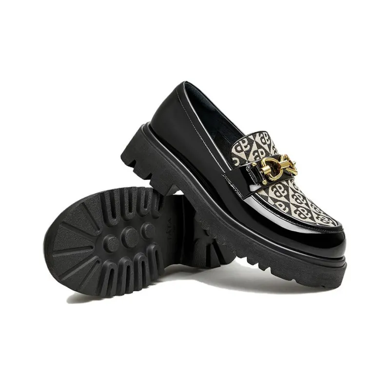 TATA Loafers Women's Black/Black Beige-9