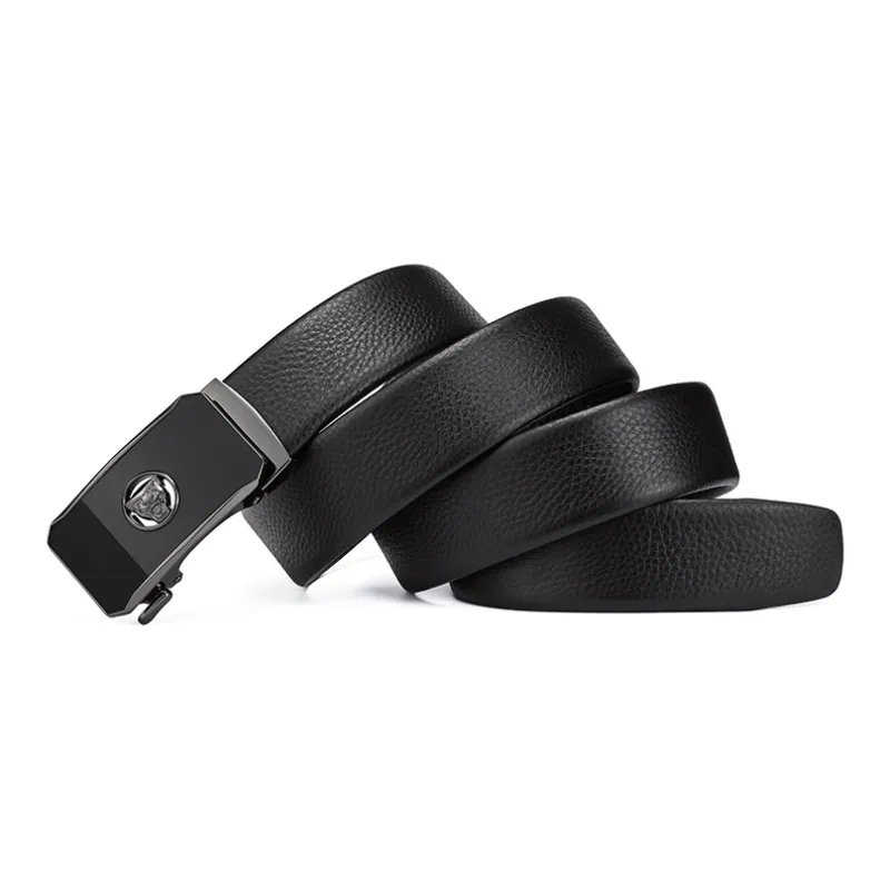 JAGUAR Authentic Automatic Buckle Cow Leather Leather Belts Men's Width  3.5cm-2