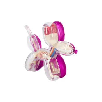 Mighty Jax Balloon Dog Funny Anatomy Balloon Dog Red Transparent/Blue Transparent Trendy Figures 11cm
