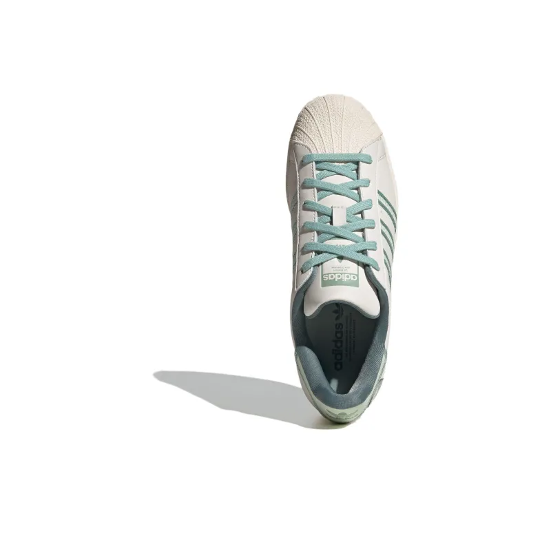 Adidas Superstar Originals Chalk White Green Women's-4