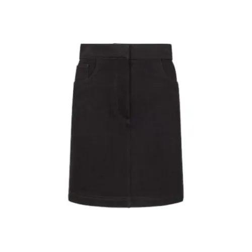 FENDI Denim Short Skirts Women's Black