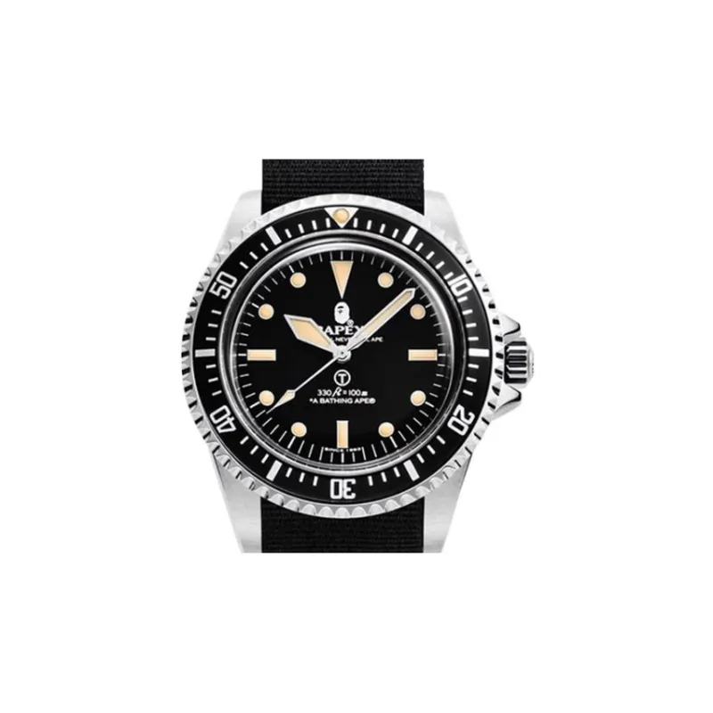 Bape Classic Type 1 Nato Bapex Watch SS21 Silver-1