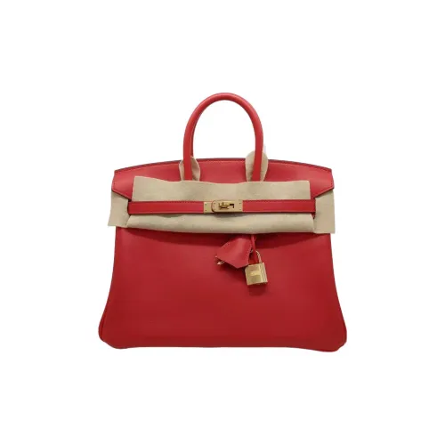 HERMES Birkin Jonathan Leather Birkin Bag Handbags Regular Women's S3 Rouge De Coeur Heart Red