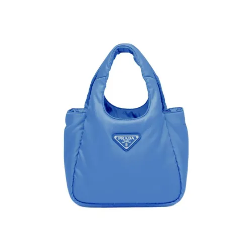 PRADA Re-Nylon Fabric Tote Bag Shopping Bag Handbag Mini Women's Light Purple Light Blue