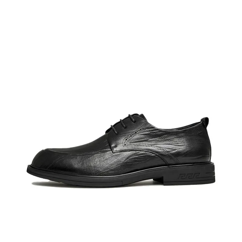 TATA Dress Shoes Men Low Top Black/Brown-4