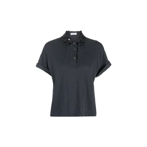 Brunello Cucinelli Polo Shirts Women's Black