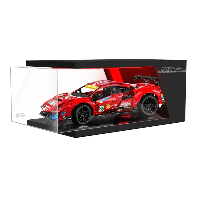 LIGHT YOUR BRICKS Le100 Compatibility Building Block Lamborghini Display Case Model Accessories-2