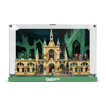 LIGHT YOUR BRICKS Harry Potter Collection Hogwarts Battle Acrylic Display Case Model Accessories-3
