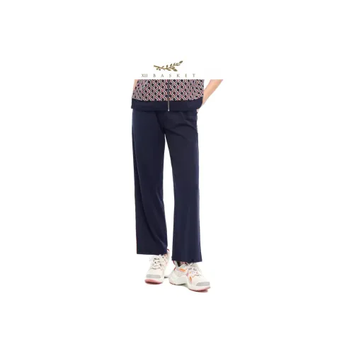 XII BASKET Casual Pants Women's Navy Blue