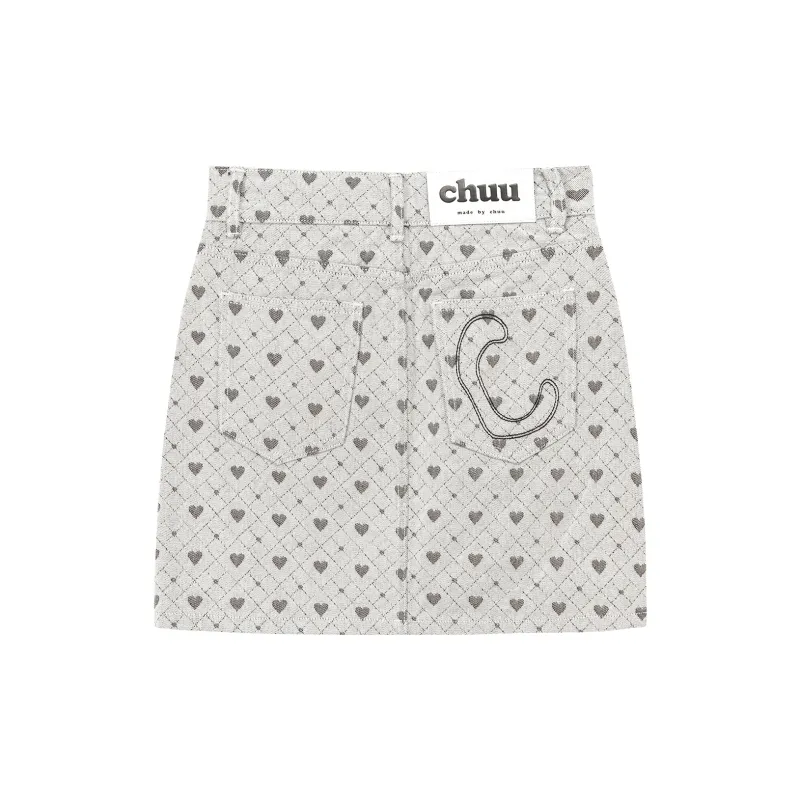 CHUU Casual Short Skirts Women's White-1