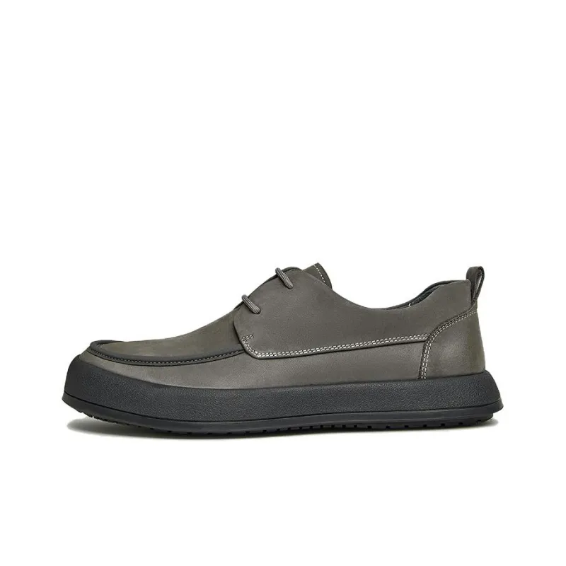 TATA Men's Casual Shoes Men Low Top Gray/Khaki-5