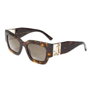 Jimmy Choo Acetate Square Sunglasses Women's Tortoiseshell