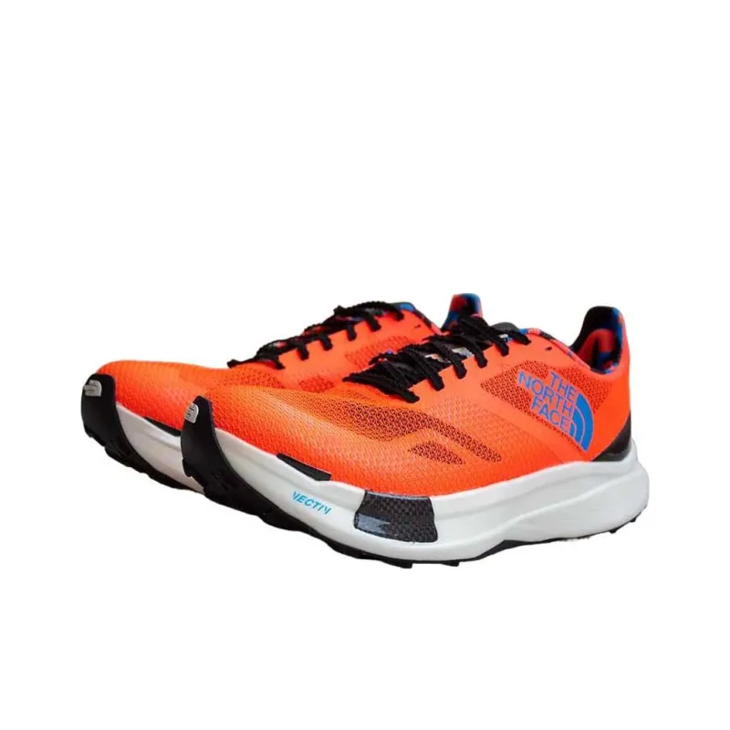 THE NORTH FACE Vertic Pro Athlete Mens Trail Running Shoes 'Solar Coral Optic Blue'-2