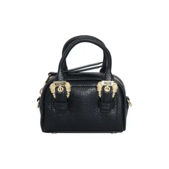 VERSACE JEANS COUTURE Polyester Shoulder Bag Crossbody Bag Handbag Women's Black