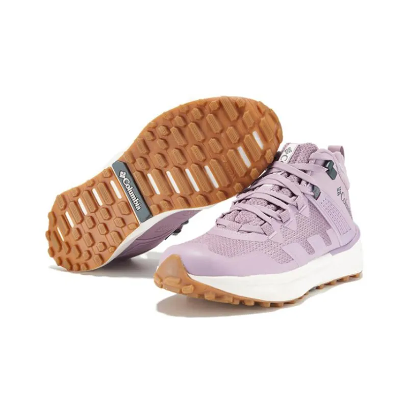 Columbia Cushioning, Wear Resistant Mid Top Hiking Shoes Women's Purple-4