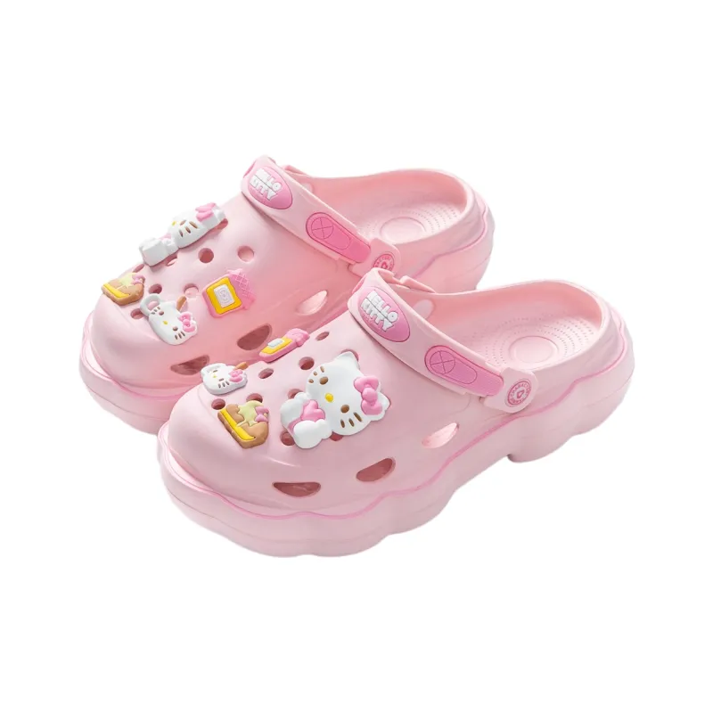 Sanrio Cinnamoroll Hello Kitty Kuromi Cute Slip Resistant Beach Home Outdoor Clogs Sandals IP Merch-1