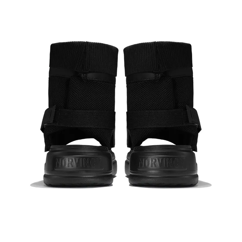 NORVINCY Soft-Soled Hook-and-Loop Mid-Top Beach Sandals Unisex-3