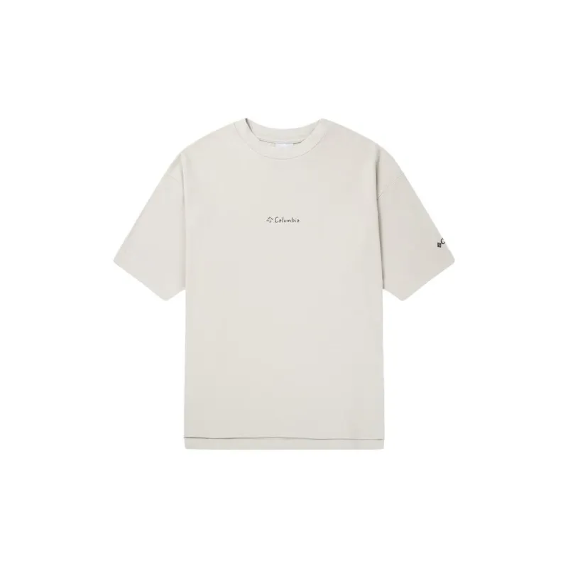 Columbia Drop Shoulder Sleeve T-Shirt Unisex Khaki-1