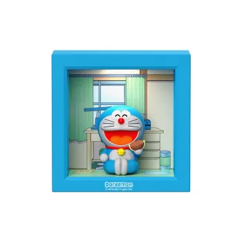ROCK Doraemon Photo Frame Night Light Chibi Figures 12.2cm