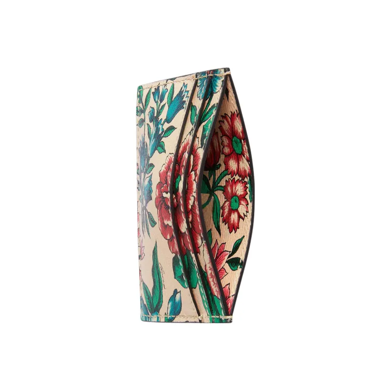 GUCCI Ophidia Leather Card Holder Women's Multicolor-2