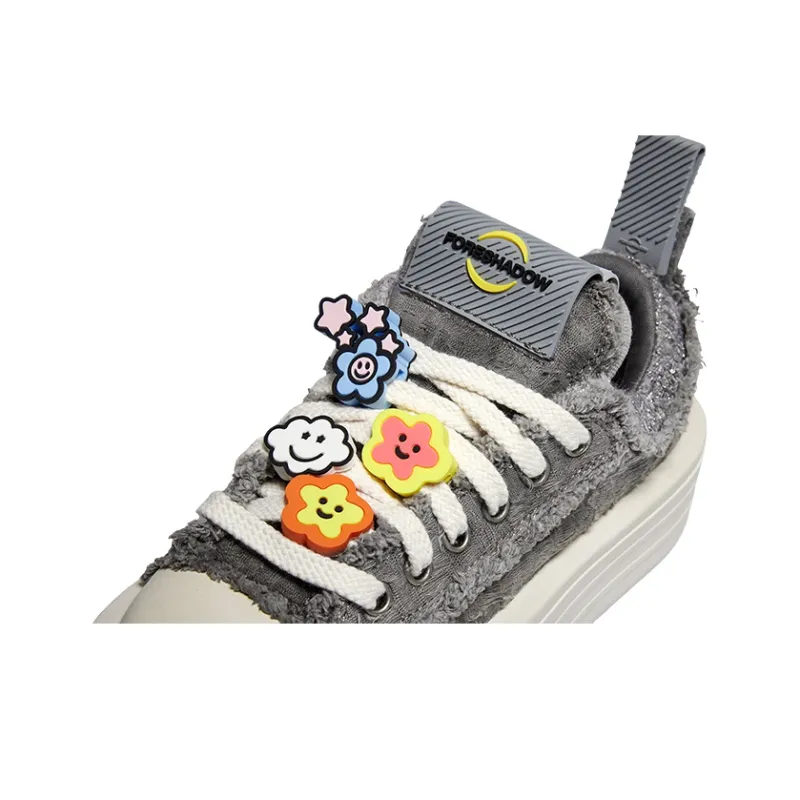 FORESHADOW Double-Uni 2.0 Slip-Resistant Low-Top Canvas Shoes Unisex Tie-Dye Grey-5