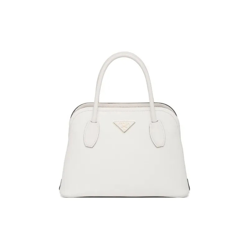PRADA Matinée Nappa Leather Handbag Shoulder Bag Crossbody Bag Small Size Women's White-0