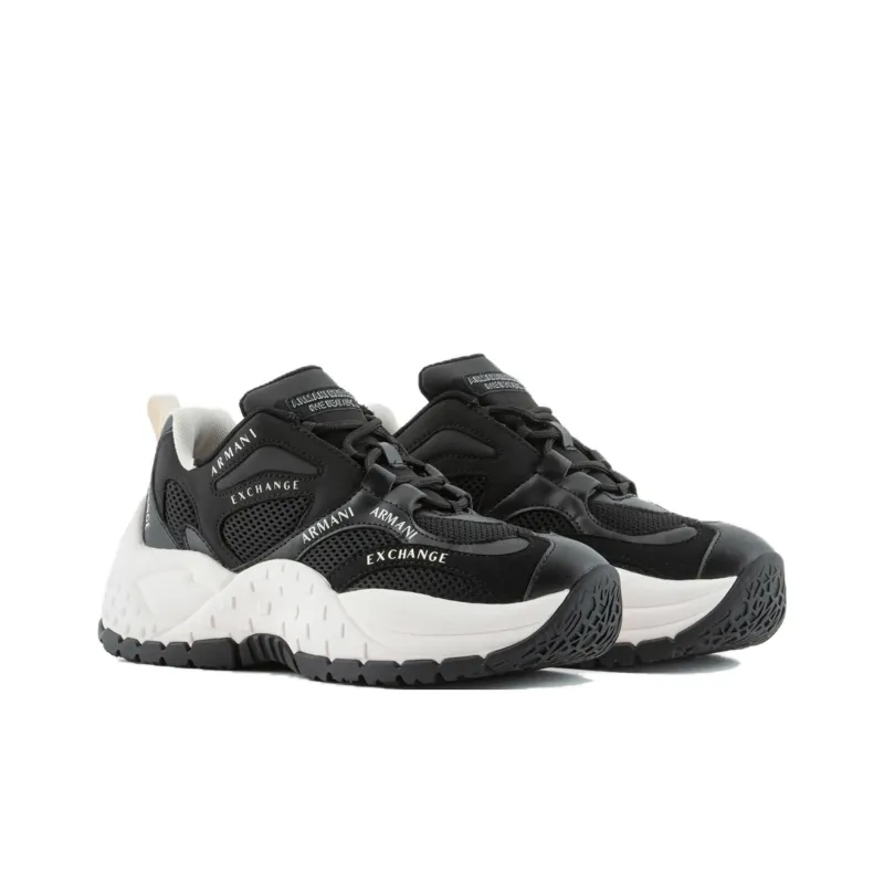 ARMANI EXCHANGEAE Cushioning Low Top Casual Shoes Women's Black-1