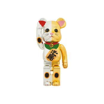 BE@RBRICK Lucky Cat, Silver Fortune & Gold Ten Thousand Trendy Figures 70cm