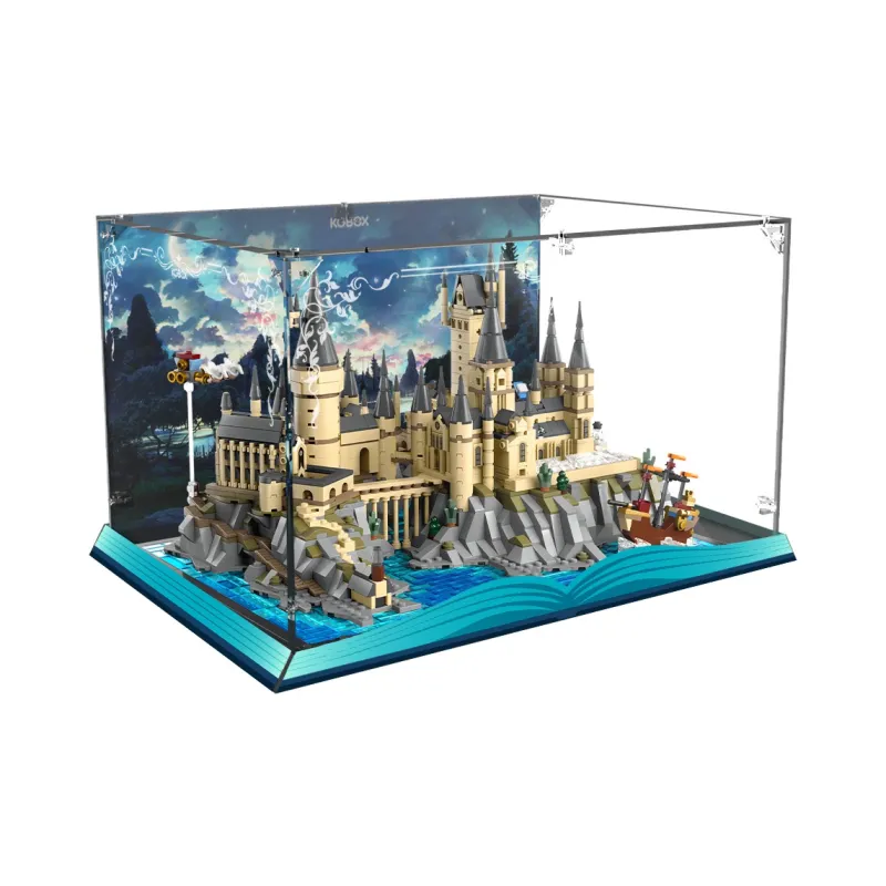 KGBOX LEGO 76419 Harry Potter Hogwarts Castle And Courtyard Dust Cover Storage Box Display Case Model Accessories-3