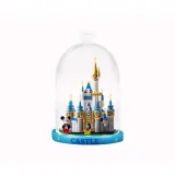 Style D, Luminous Blue Base with Crystal Mickey Head (Building Blocks Not Included)