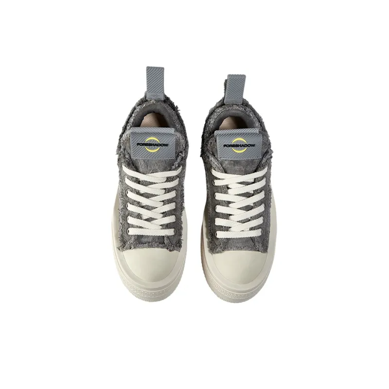 FORESHADOW Double-Uni 2.0 Slip-Resistant Low-Top Canvas Shoes Unisex Tie-Dye Grey-2