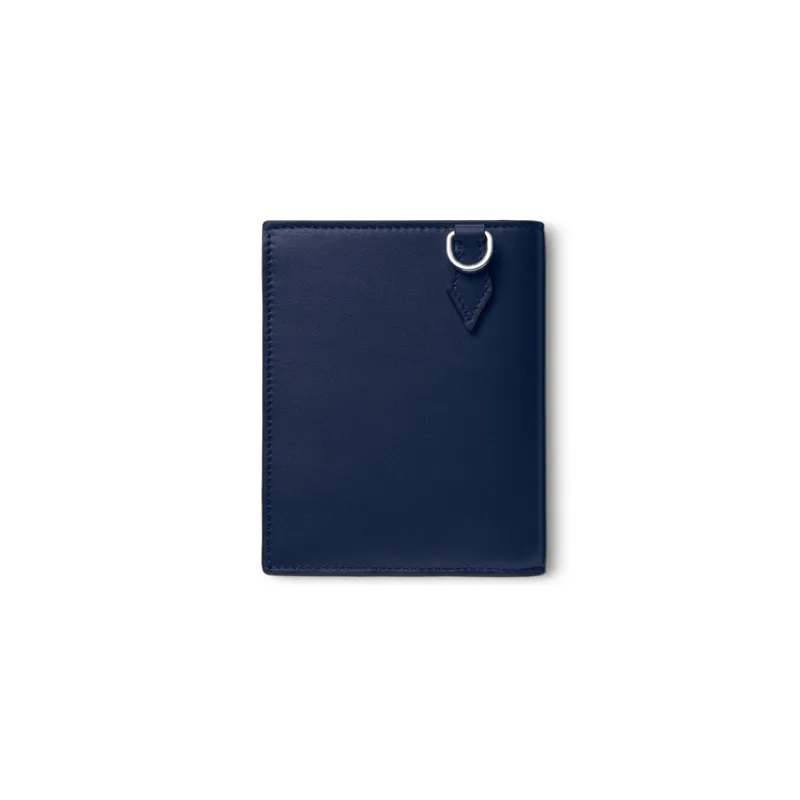 MONTBLANC Meisterstuck Full Grain Cow Leather Wallet Men's Ink Blue-1