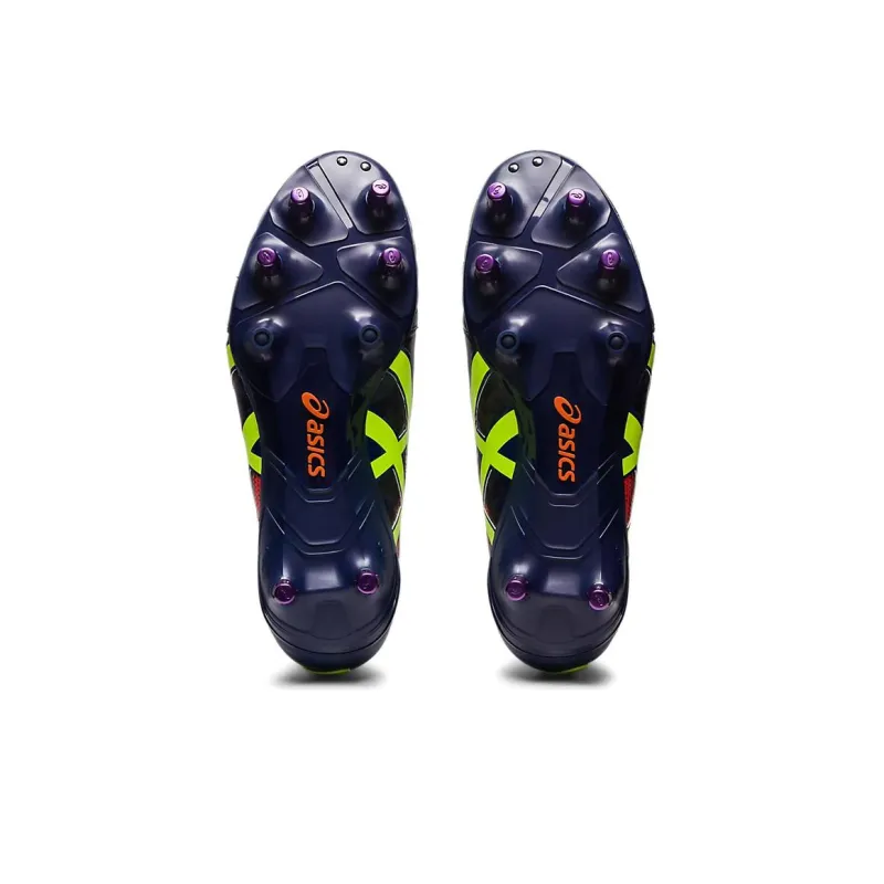 Asics GEL-LETHAL TIGHT FIVE Cushioning Anti-Slip And Wear-Resistant Low-Top Training Shoes Men's Red Violet And Blue-5