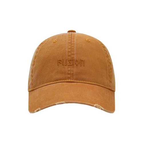 FILA FUSION Cotton Baseball Caps Unisex Leaf Fall Yellow