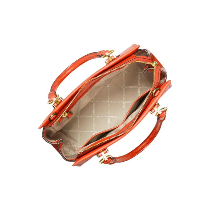 MICHAEL KORS MARILYN Leather Handbag Shoulder Bag Crossbody Bag Medium Size Women's Optical Orange-1